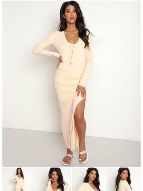 NWT L*Space FULL SET Skirt, Cami, and Sweater in Rose Quartz Sundown - Size S